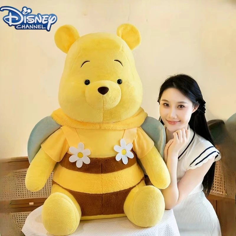 

35/50/70CM Big Size Disney Winnie The Pooh Bee Cartoon Anime Plushies Bolster Stuffed Sleeping Pillow Children's Holiday Gifts