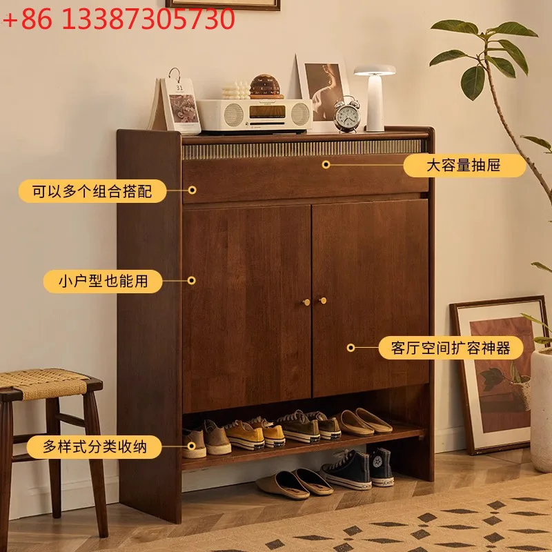 

Solid wood shoe cabinets, entrance storage cabinets, small household storage cabinets