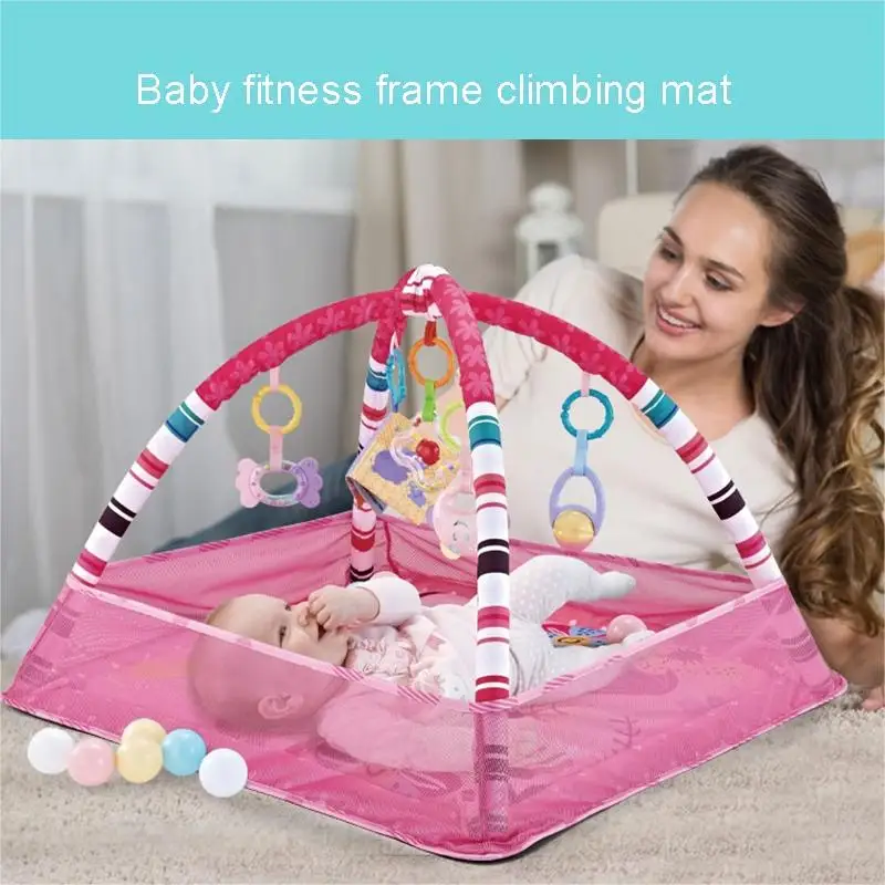 Baby Fitness Frame Early Education Crawling Game Blanket Puzzle Multi Fence Crawling Mat Enlightenment Toys Baby Play Mats