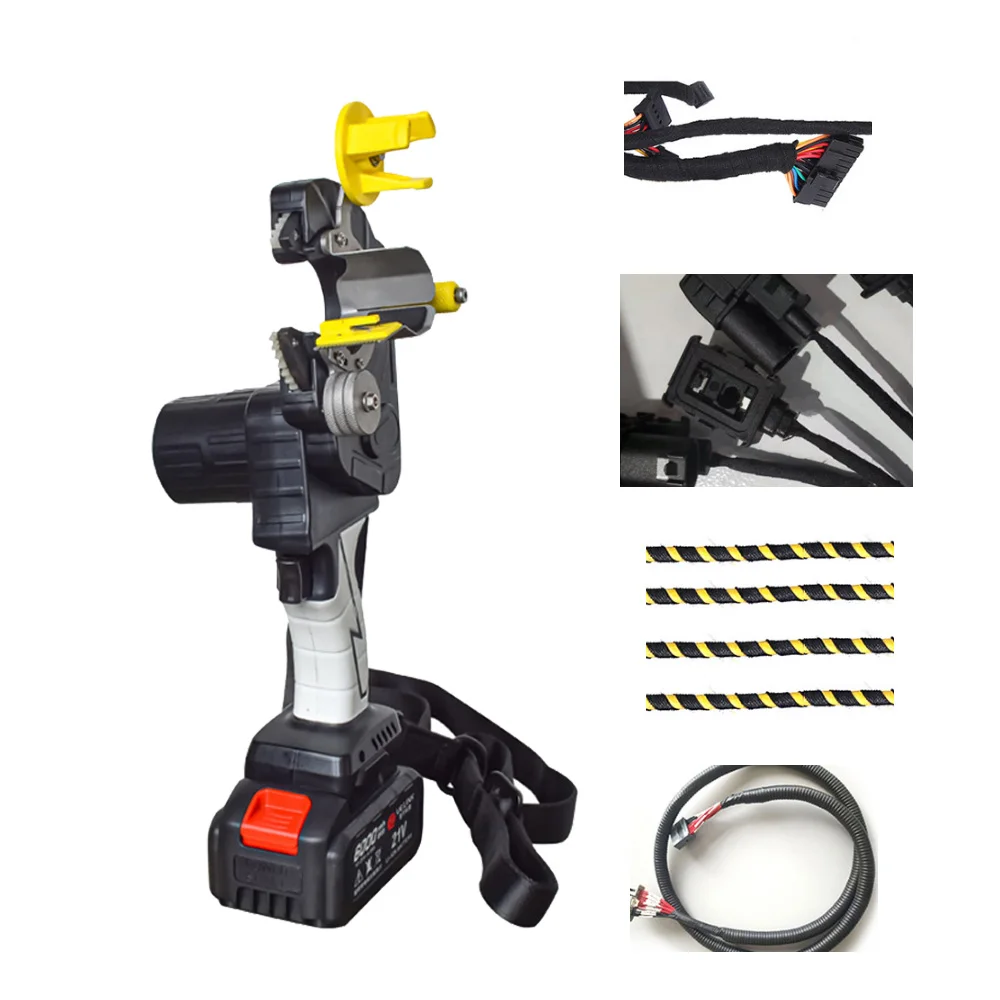 Sinrad SR-303B Handheld Rotary Auto Wire Harness Wrap Machine 3-35mm Wire Diameter 9-25mm Tape Cable Manufacturing Equipment
