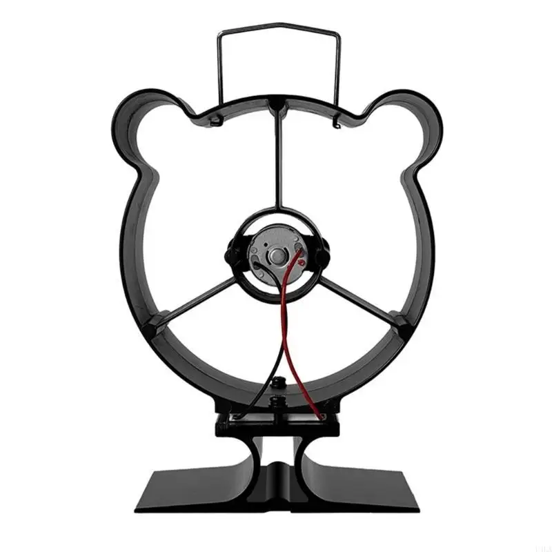 U4LA 熱発電ストーブファン温度計搭載ストーブファンアルミニウム家庭用暖房用