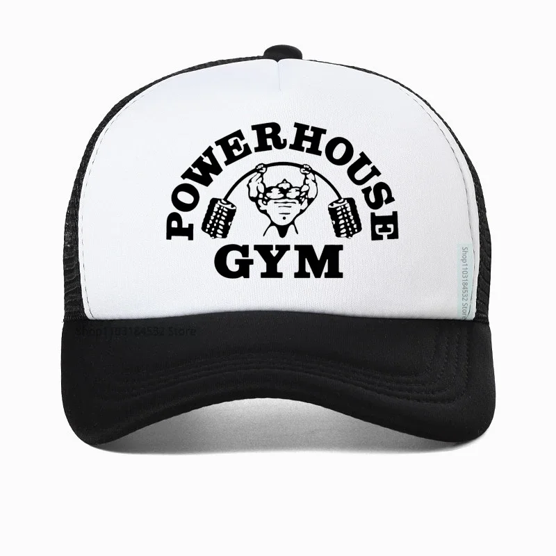 Classic Cotton Powerhouse Gym Baseball Cap for Women Men Adjustable Fitness Building Muscle Dad Hat Spartan men Fitness hats