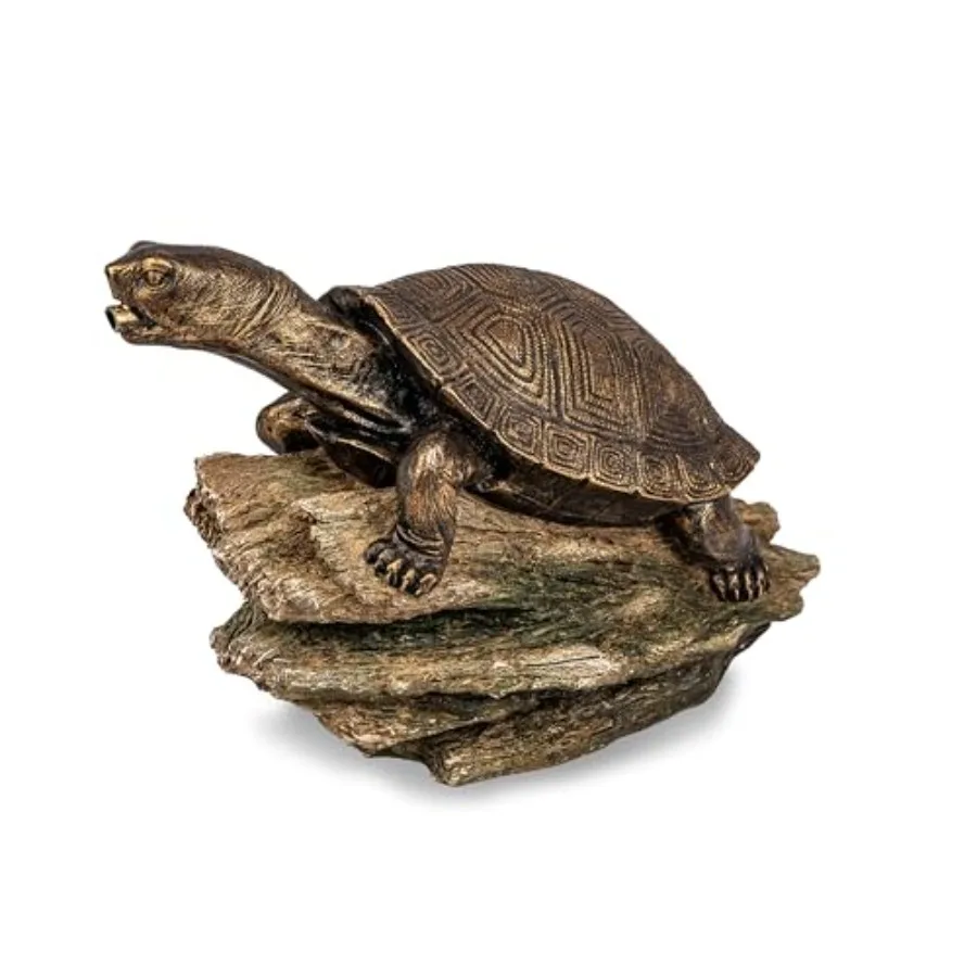 

Turtle On Log Spitter Fountain for Pond and Garden 78371