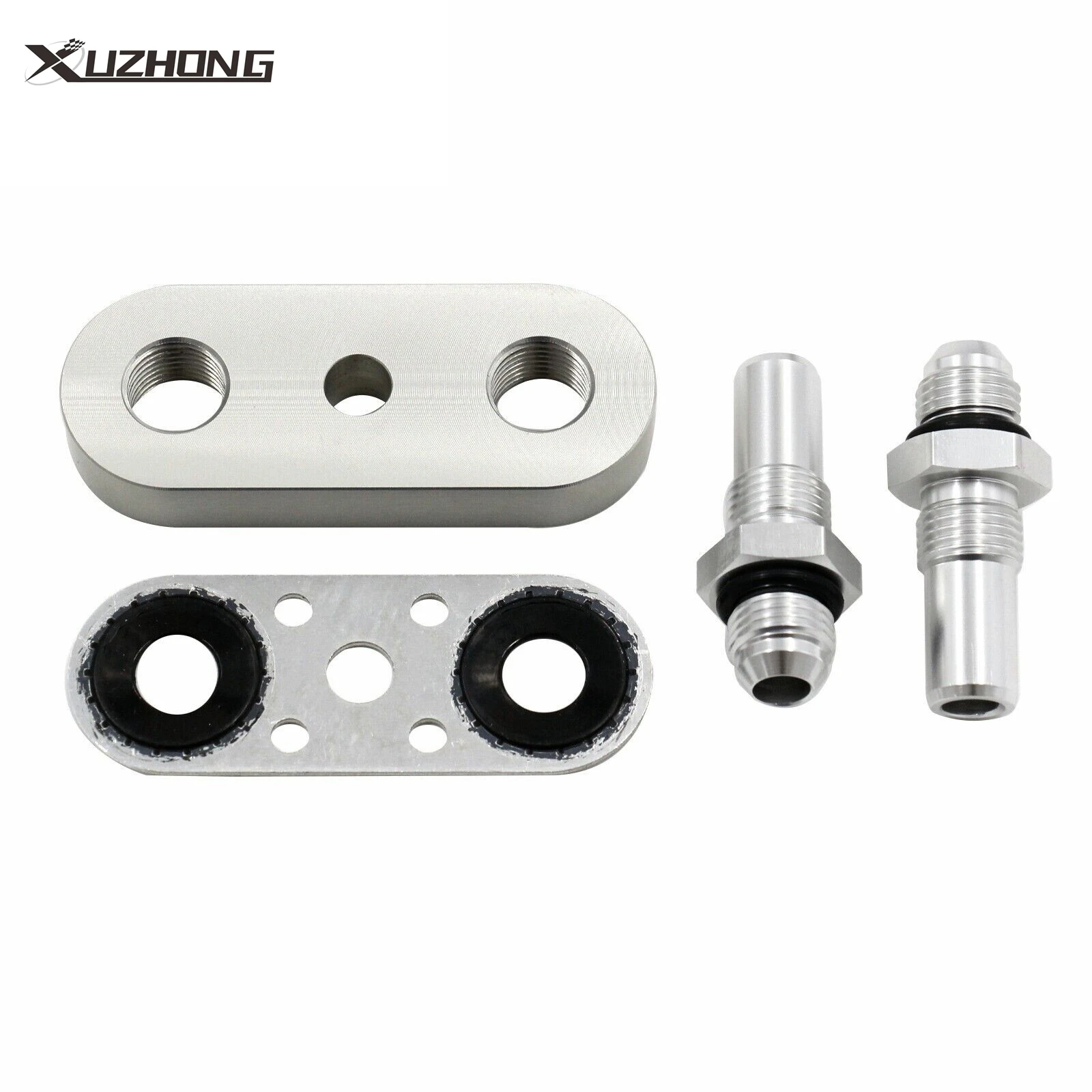 

6L80E 6L90E 8L90E Transmission Cooler Line Adapter Plate with 6AN Fittings Seal