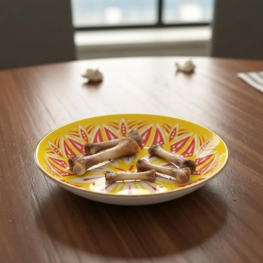 6 Piece 5 in Bohemian Style Ceramic Plates Set Under-glaze Painting Heat-resistant Appetizer Plates Smooth Surface Colorful
