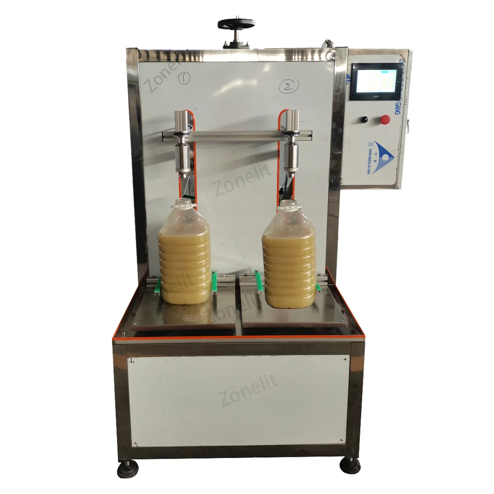 Weight Scale Coolant 5 kg to 18 kg Auto 2 Nozzle Weight Filling Machine