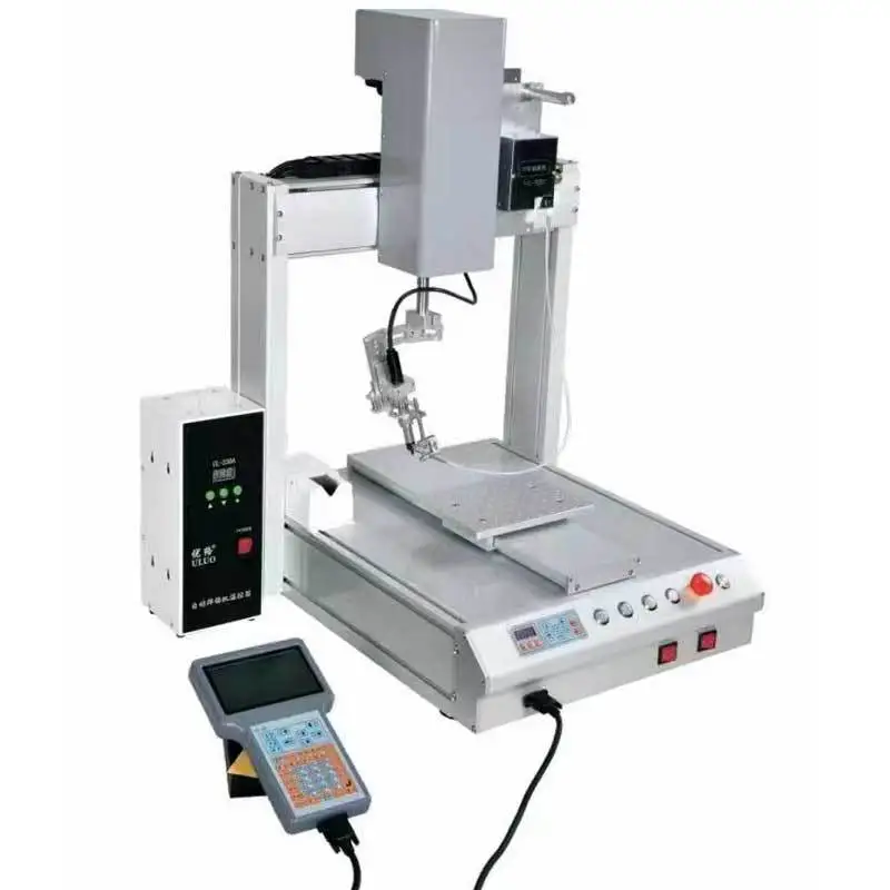 Single Head Desktop Auto Soldering Equipment Single Station PCB Wire Spot Welding Machine