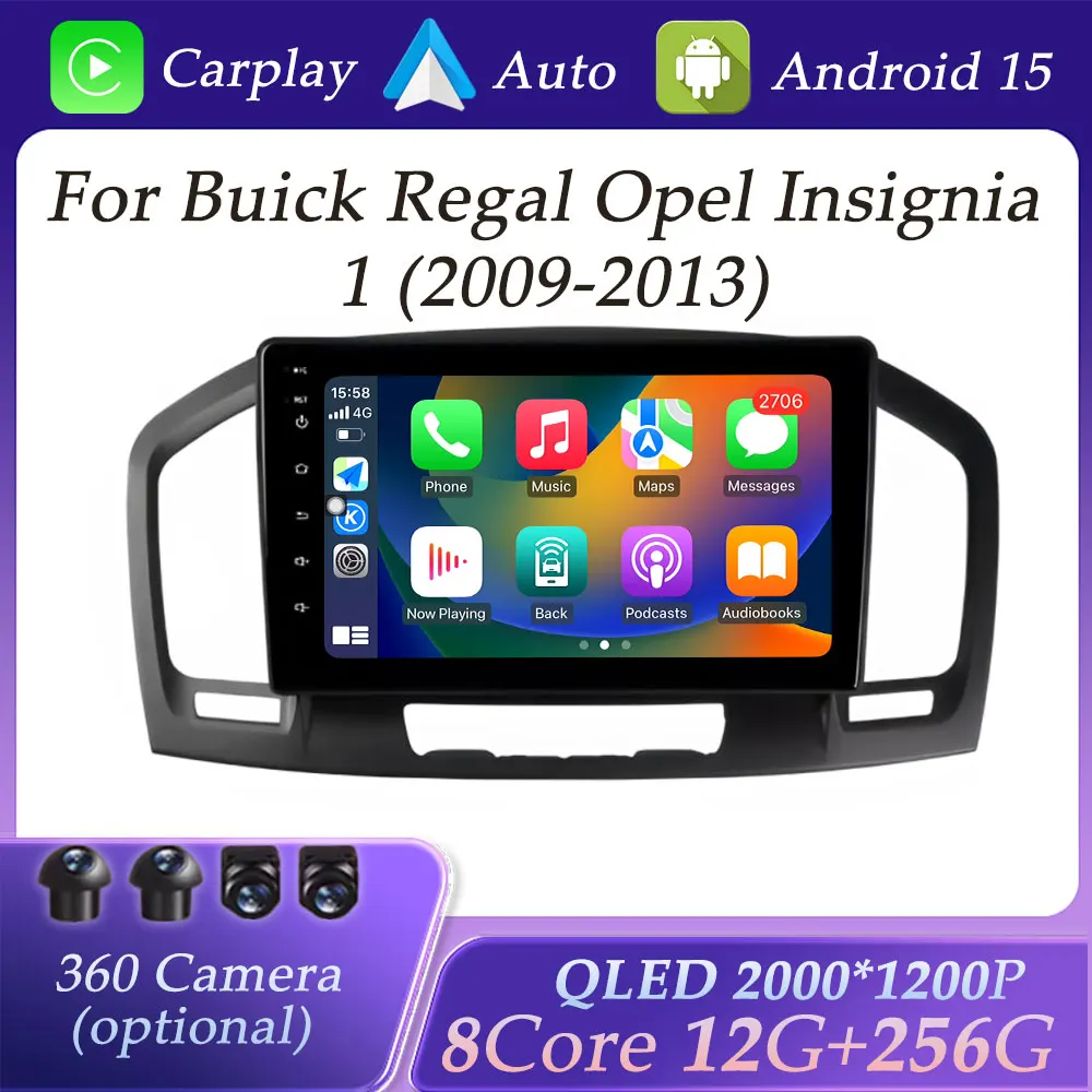 

Wireless CarPlay for Buick Regal Opel Insignia1 2009 - 2013 Car Radio Multimedia Player Split Screen GPS Navigation DSP Stereo