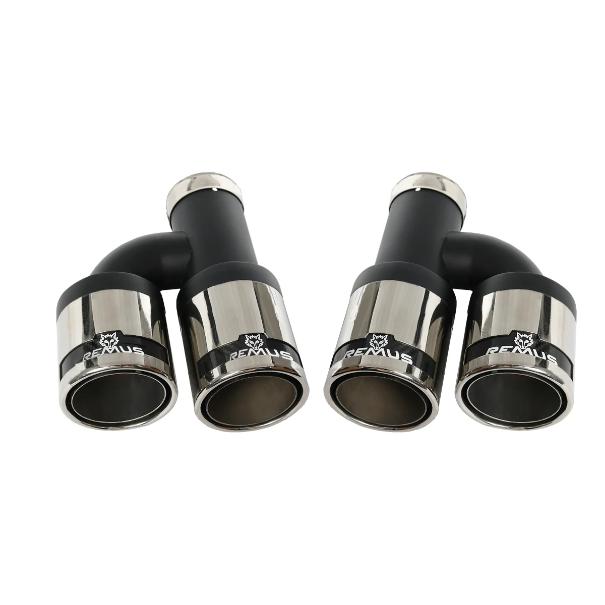 

Car Universal Dual Pipe Exhaust Muffler 304 Stainless Steel Carbon Fiber Remus Sport Exhaust Tip for Car Modification