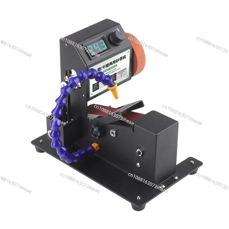 

Small water grinding belt sander Mini electric polishing machine Artifact sandpaper belt sander