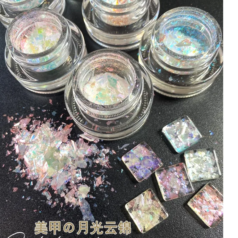 

Aurora Opal Nail Glitter Powder Manicure DIY Shining Chameleon Flakes Party Holiday Sequins Decoration Nail Art Opal Glitters #1