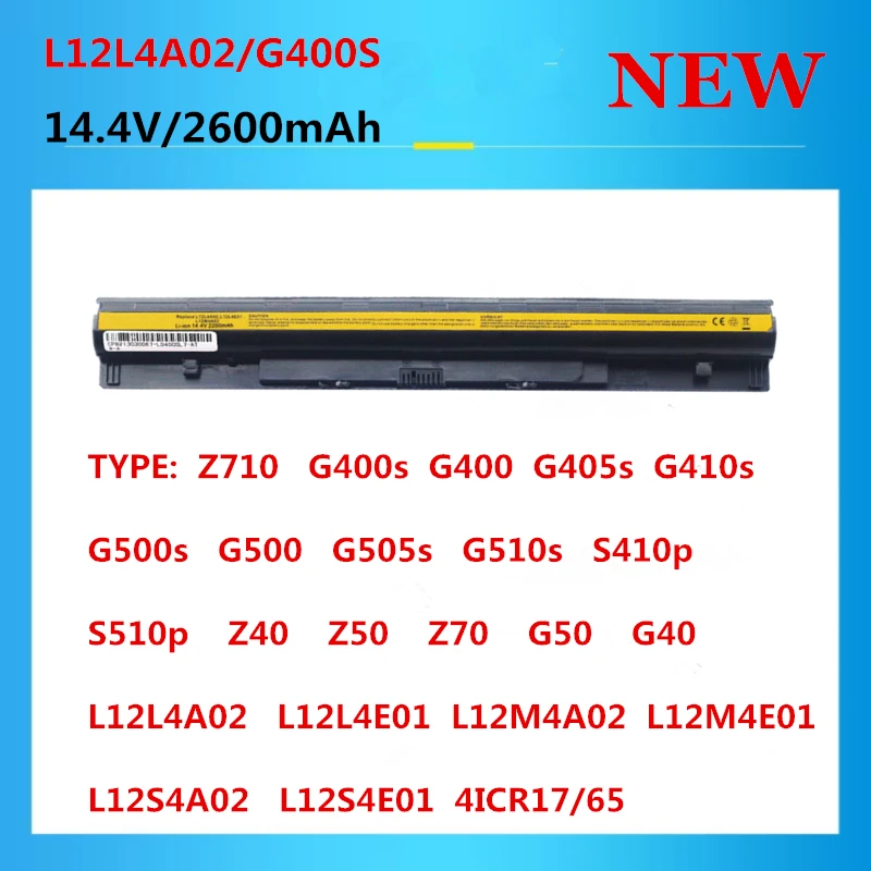 Laptop Battery for LENOVO L12L4A02  L12L4E01  L12M4A02  L12M4E01  L12S4A02  L12S4E01  4ICR17/65