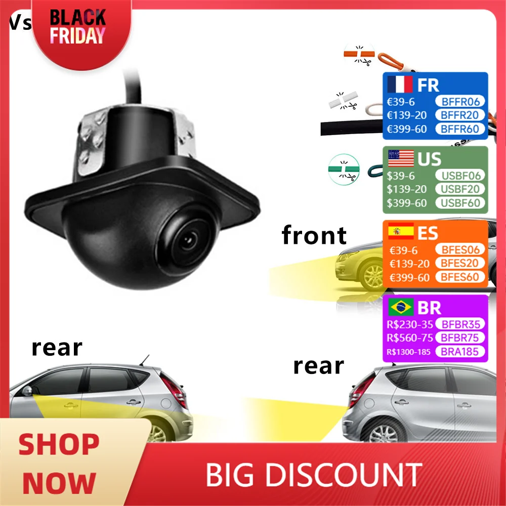 Rear view camera AHD CCD ultra-high-definition night vision car camera head front and rear side left and right view placement im