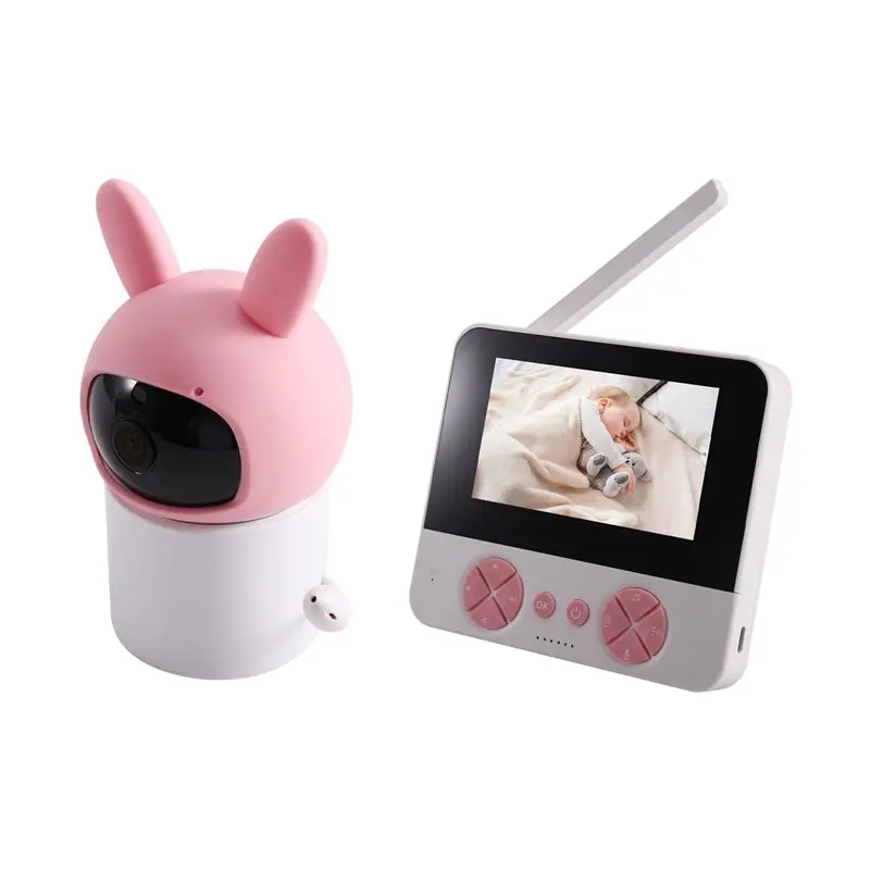 Baby Monitor 5 Inch 2.4G Connection Baby Camera With Scheduled Feeding Alerts,Temperature Monitoring,Night Vision-AEF7