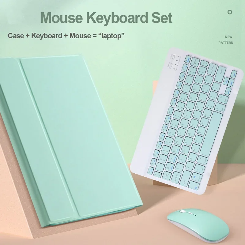 for iPad case with Keyboard For iPad 9.7 10.2 5th 6th 7th 8th 9th Air 2 3 4 5 Generation Bluetooth Keyboard Mouse Cover Casing