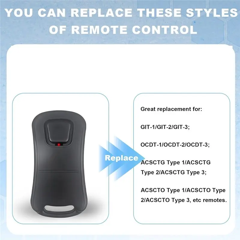 B24B For Genie Garage Door Opener Replacement Keypad& Remote GK-R G1T-BX, Fits For All For Genie Intellicode Systems