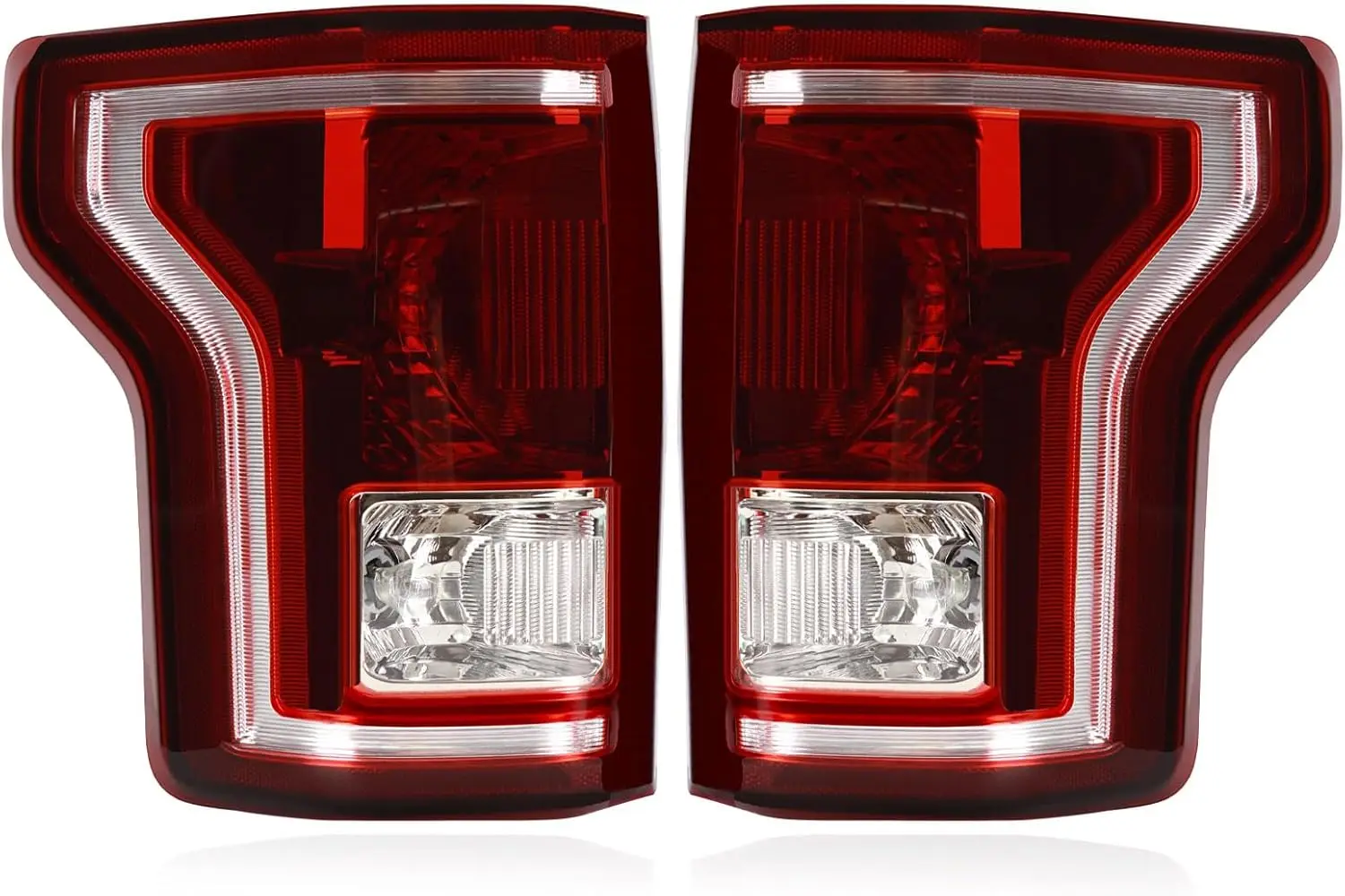 

Задние фонари в сборе, совместимые с 2015 2016 2017, F-150 F150, сменные задние фонари с дымовыми линзами для OE