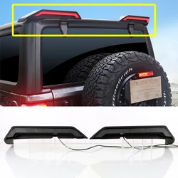 Fit for Jeep Wrangler JL JK 2007-2023 LED Tail Wing Roof Light LED Brake Light/Driving light/Turn Signal Light/Reversing Light