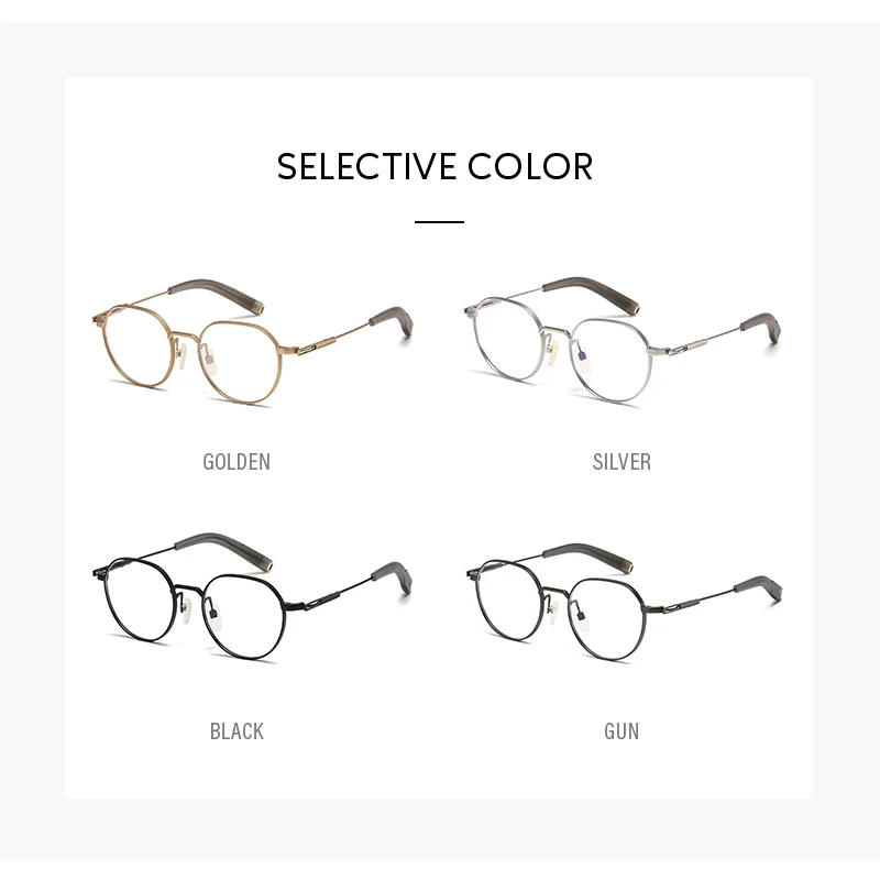 

Round spectacles Titanium Anti Blue Light Optical Glasses Frames Men Fashion Retro Computer Eyeglasses Frame Reading Eyewear