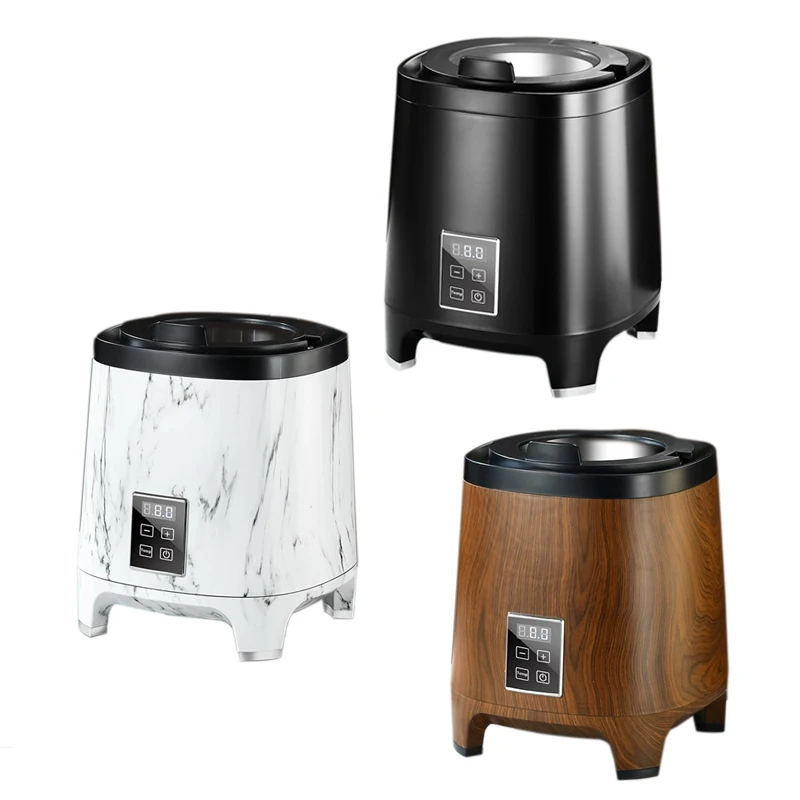 10L Wood Buffet Soup Pot Commercial Soup Kettle Stainless Steel Insulated Soup Container For Buffet Station