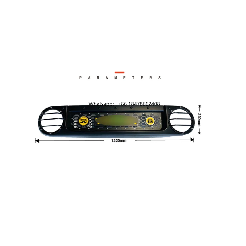

LED Racing Grills for FJ Cruiser Front Grid Decoration Front Mesh Grille FJ Cruiser Exterior Modification Accessories