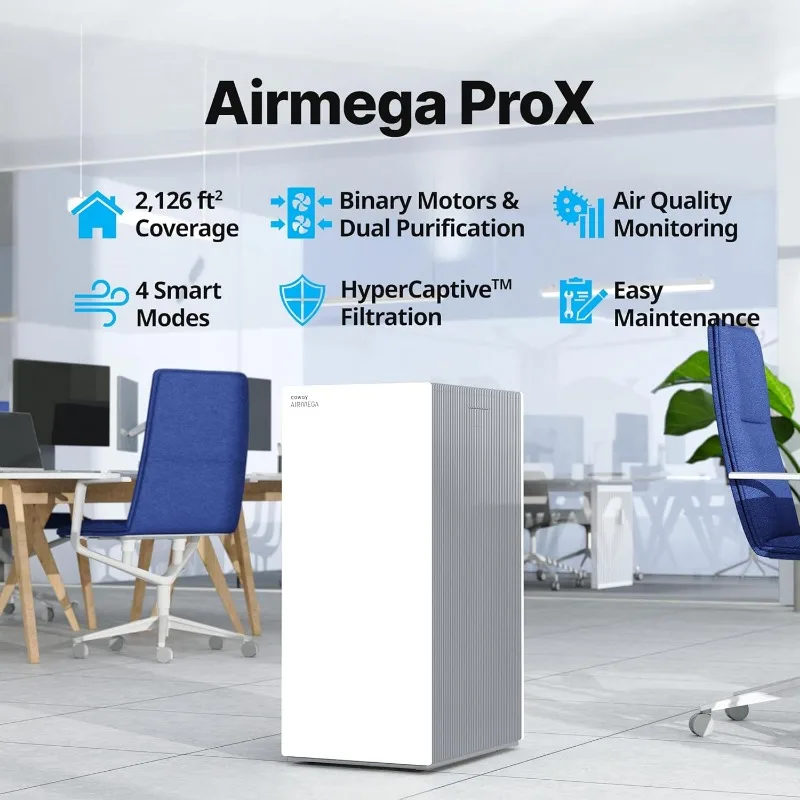 Airmega AP-1512HH HEPA asli dengan pemantauan kualitas udara, Mode otomatis, pengatur waktu, indikator, Mode Eco