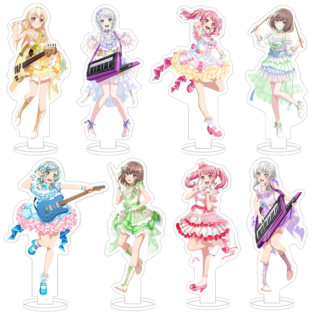Lucky Seven Store BanG Dream Pastellpaletten Shirasagi Chisato Maruyama Aya Hikawa Hina Wakamiya Eve Acryl Standband Ornament