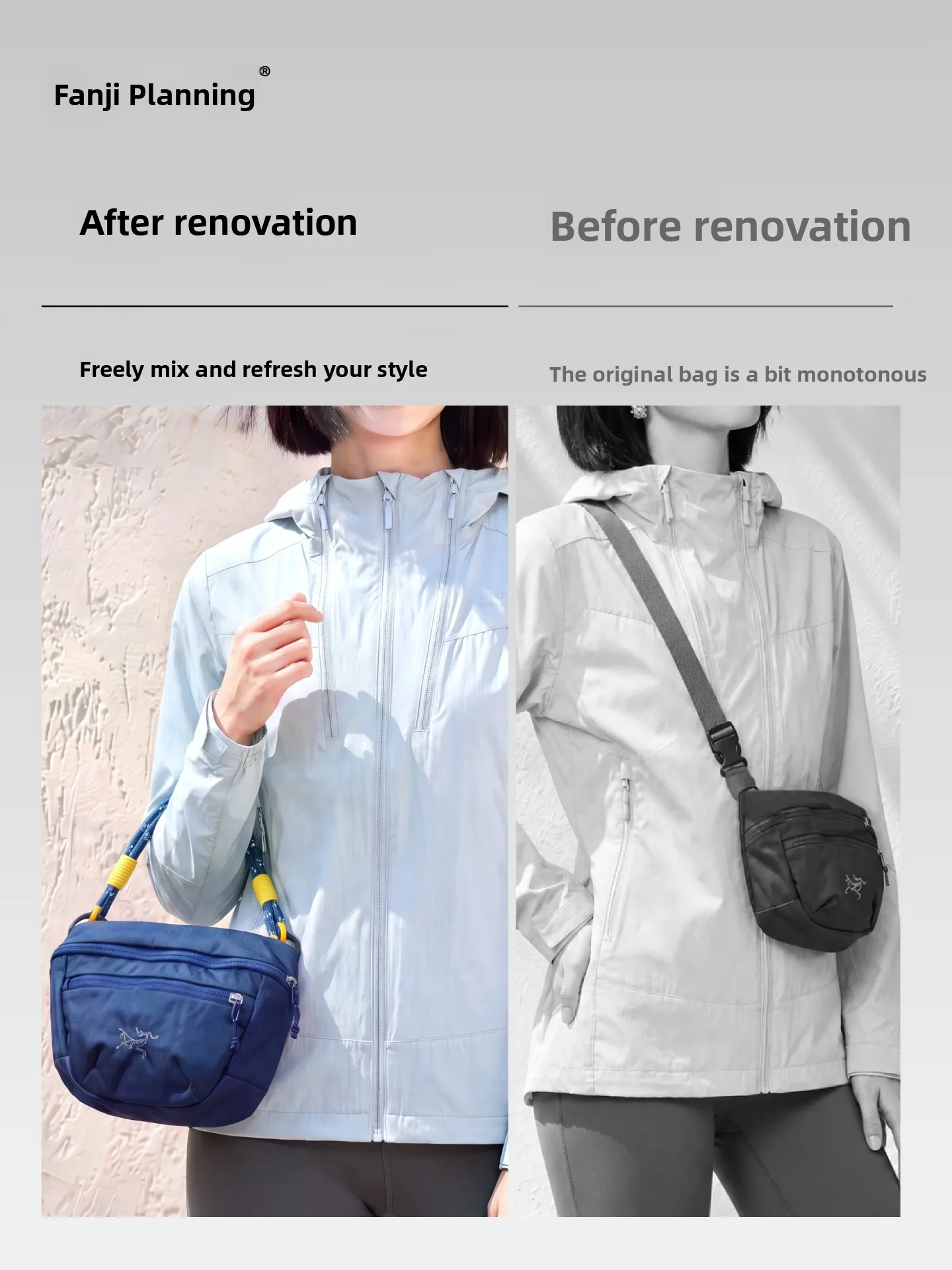 Arcteryx Mantis2L Shoulder Strap Hanging Rope Handheld Bag Accessory Decoration Modification FaJi Planning Brand Chinese Made