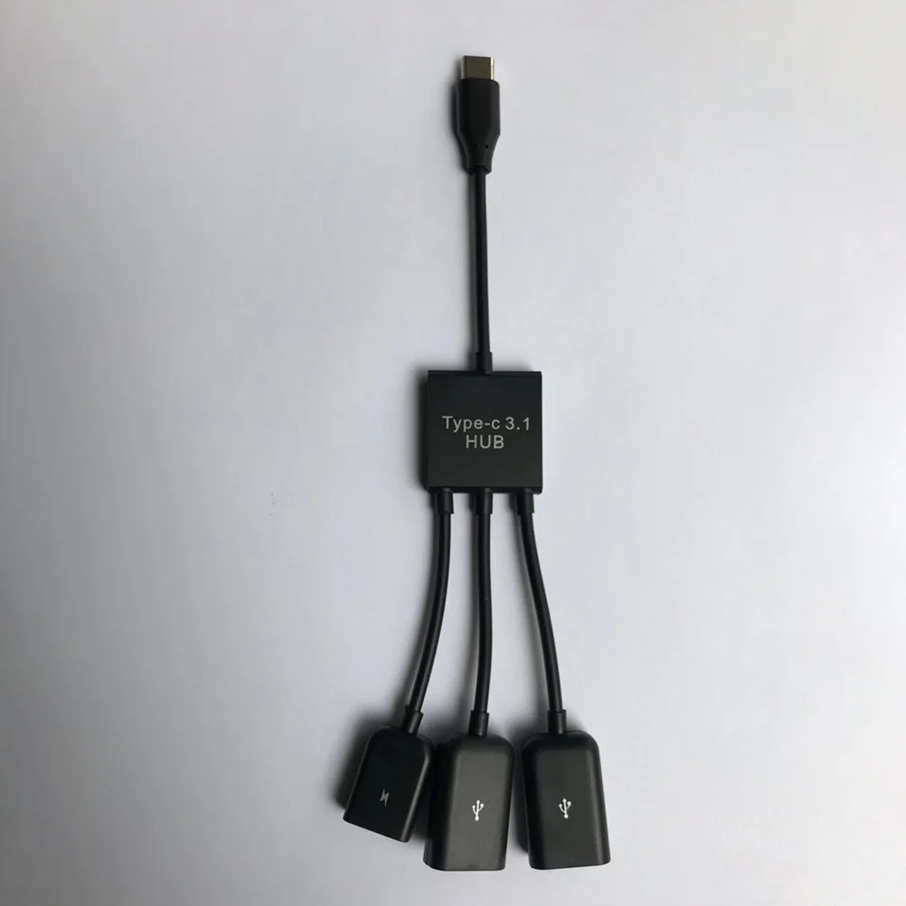 

USB Type 3 in 1 Mini Portable Otg Host Cable Black Compact Lightweight Business Trip Travel Laptop Tablet USB Type C