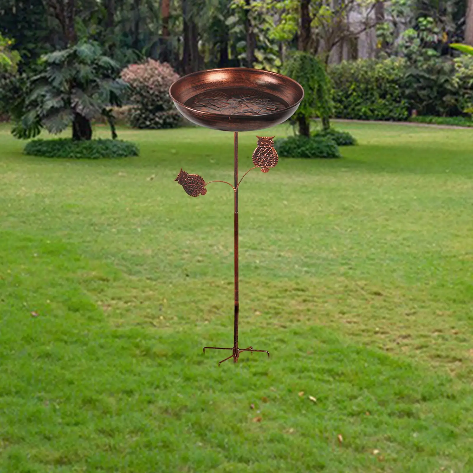 

Feeder Bowl with 5 Prongs Base for Garden Bird Bath Installation Outside