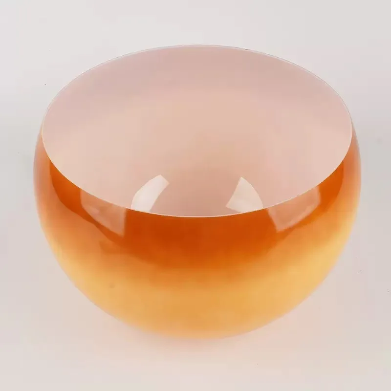 Acrylic Sunset Gradient Lampshade, Sunset Yellow Grapefruit Shape Plastic Lamp Shade Cover for Floor Lamp Replacement