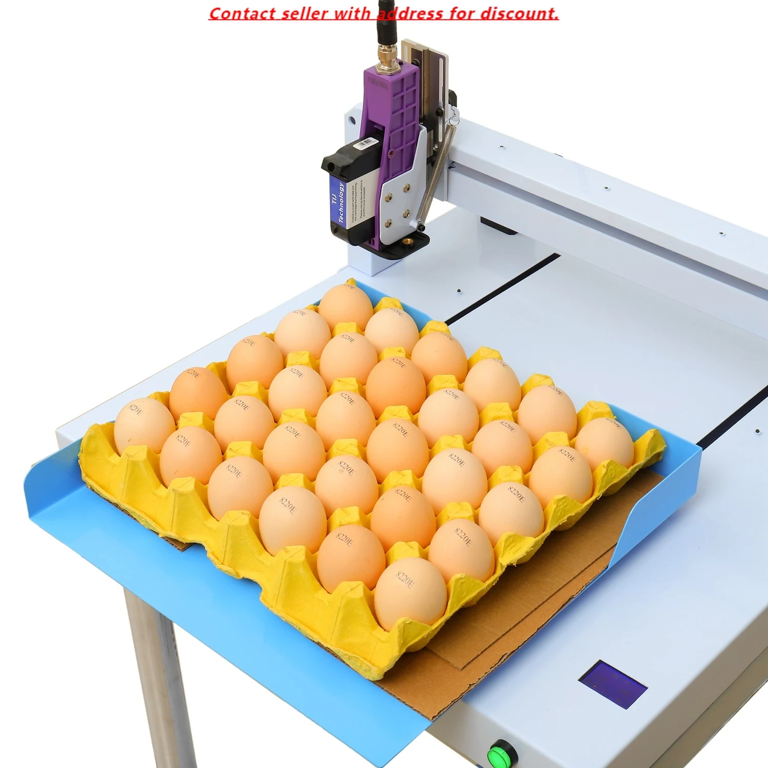 

Color Ink Marking Edible Eggs XY Mobile Phone Control Tij Inkjet Printer 12.7MM IPS-8220E Global Language