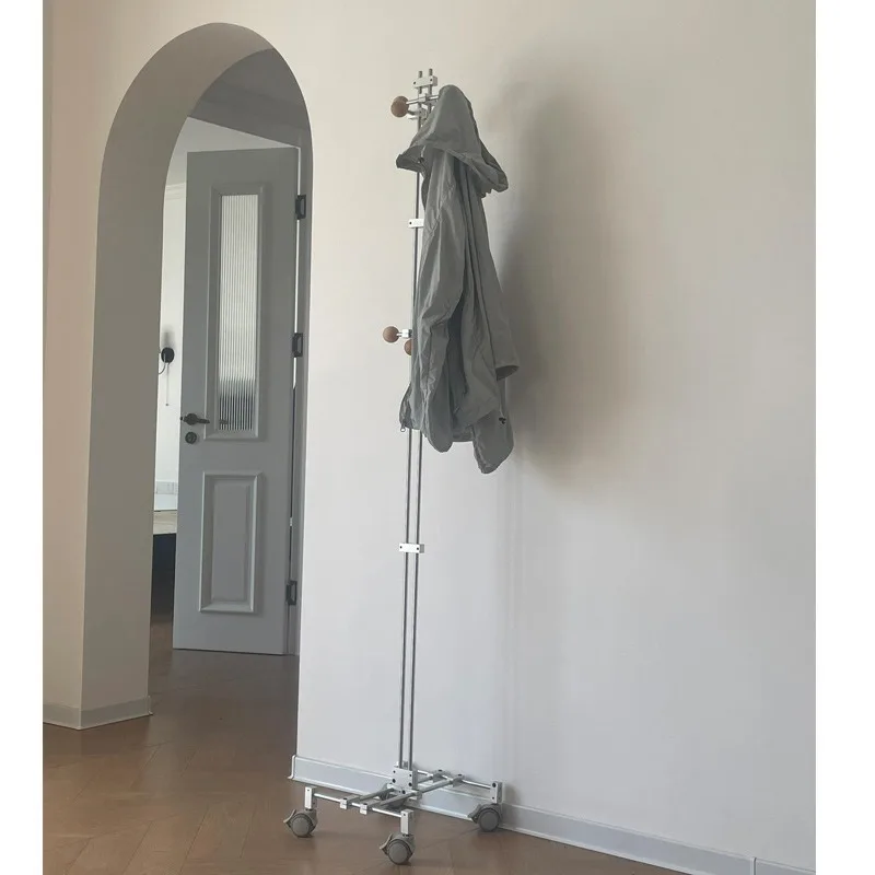 medieval household hanger, optical axis coat rack floor storage rack, stainless steel shelf bedroom fitting room hanger
