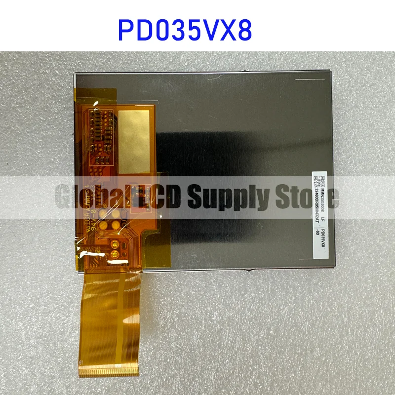 PD035VX8 3.5 Inch TFT LCD Display Screen Panel Original for PVI FPC 61 Pins Brand New and Fast Shipping 100% Tested