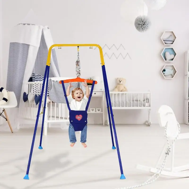 Baby Swing Bounce Chair Adjustable Infant Swing Standing Door Jumper Outdoor Fitness Sports Sensory Training Exercise Toy