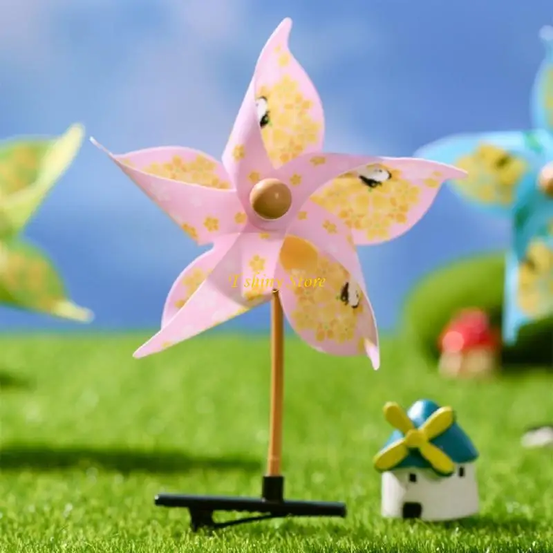 N58F Creative DIY Windmill Hair Clip Travel Hairpieces for Women and Children Seeking Unique Fashion Accessories