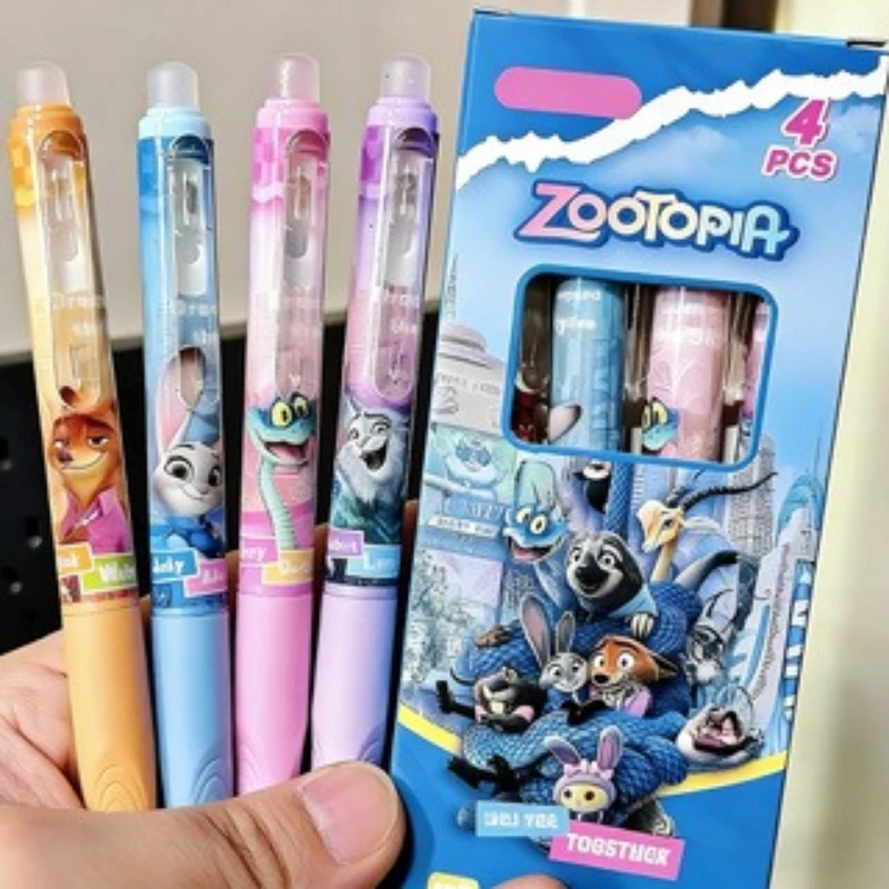 Disney Zootopia, Judy and Nick, Gel Pens, Ideal for Writing, Office and Study Use, Stationery Supplies,rewards Office