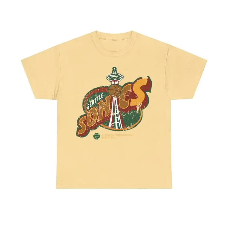 

Seattle Sonics Logo Basketball Team T shirt
