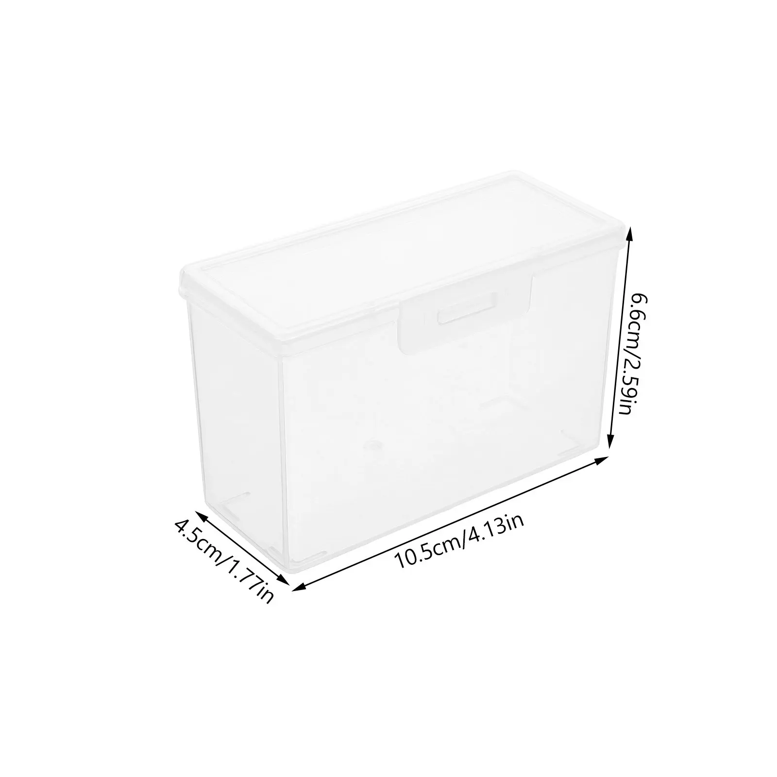 4Pcs Household Photo Case Secure Lid Photo Storage Box for Photos Greeting Cards Postcards Stamp Collection Clutter-Free Desktop