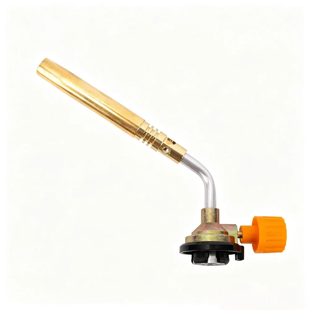 1pc Butane Gas Blow Torch Kitchen Baking Torch Outdoor BBQ Igniter Adjustable Flame Portable Heating Welding Torch