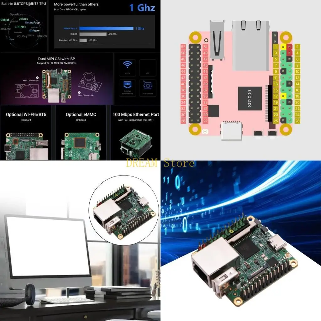 

Молоко v S 512M Wi -Fi6 SG2000 RISC Development Board SG2000 Беспроводная 512 м. Лучшая продажа