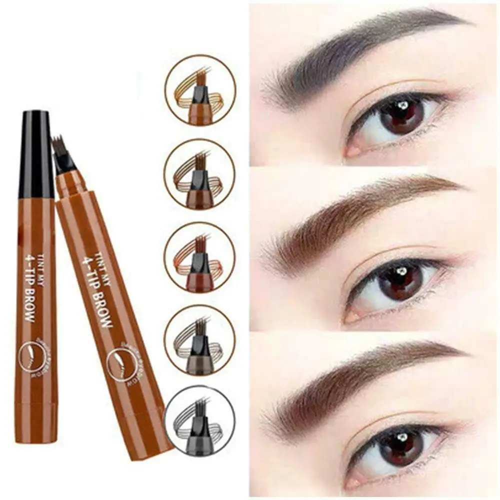 Waterproof Beauty Natural 4 Points Long-lasting Eyebrow Enhancers Makeup Tools Eye Brow Pen Eyebrow Pencil