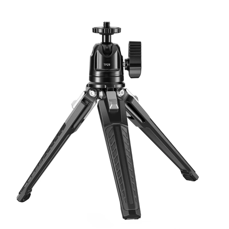 Desktop Mini Tripod Stand Adjustable And Slip Resist Feet for Travel Vlogging H7JF