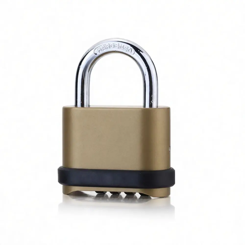 Weatherproof Mechanical Keyless Password Padlock Zinc Alloy Large Lock For Outdoor Gate Cargo Truck Storage Warehouse Safety