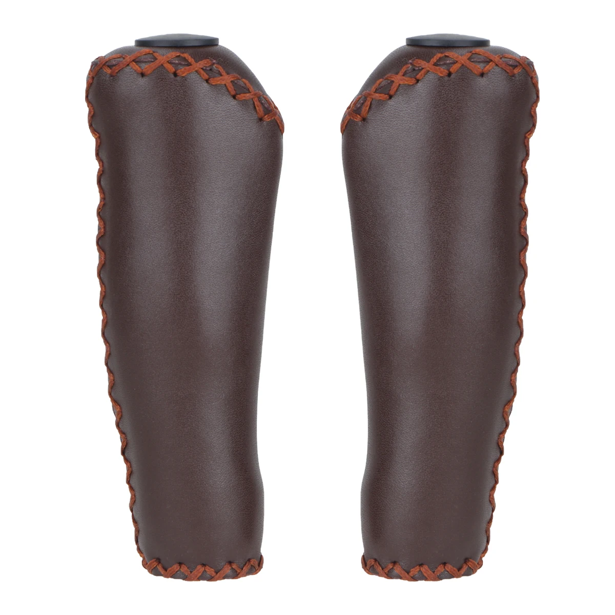 

1 Pair Microfiber Handlebar Grips Ergonomic Non-Slip Tpr Bike Handle Cover Long Comfortable Shock Absorbing For