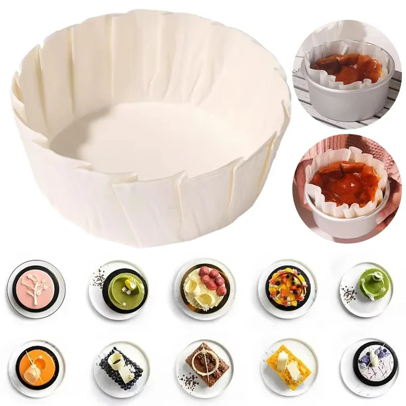 Wavy Edge Baking Cups 50/100 Each With 5-8 Inch Oil-Proof Paper Linings Suitable For Decorating Muffins Cupcakes Party Desserts