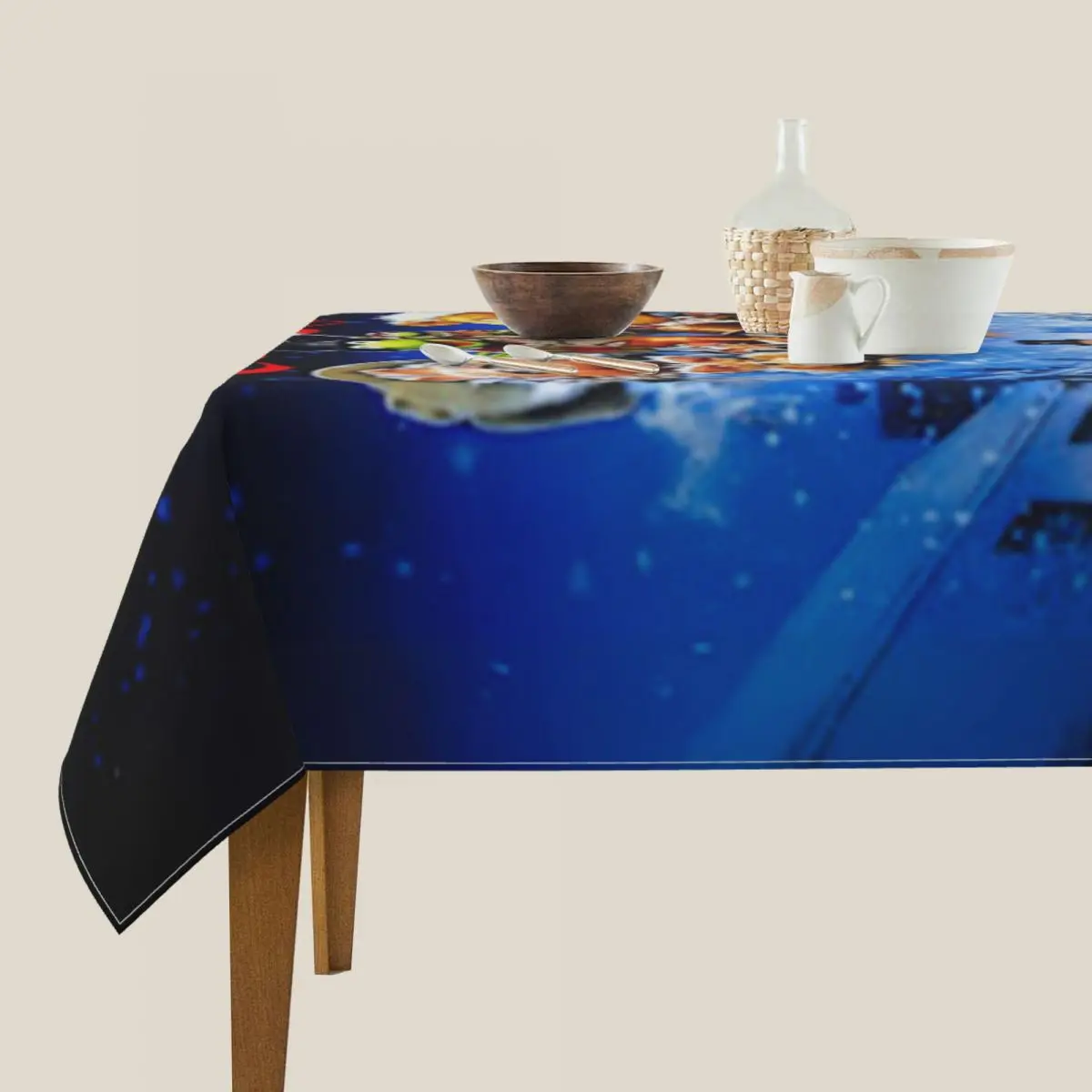 Muppet عيد الميلاد كارول مقاوم للماء مفرش المائدة مربع مفرش طاولة مقاوم للزيت لأحداث المطبخ غطاء طاولة الطعام