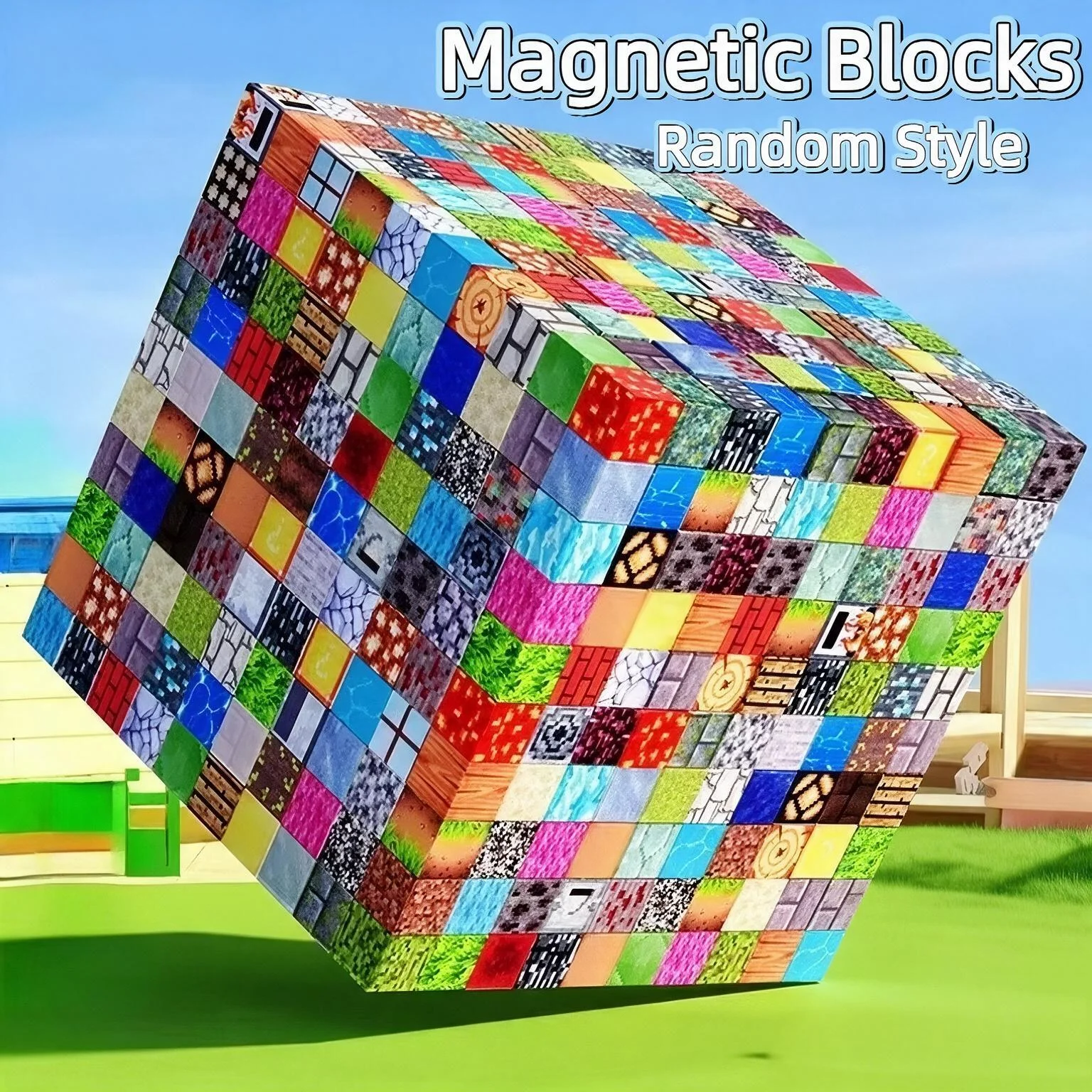 20-500 piezas de cubos magnéticos de colores variados, bloques de construcción STEM para niños, juguete creativo para apilar, regalo para niños y