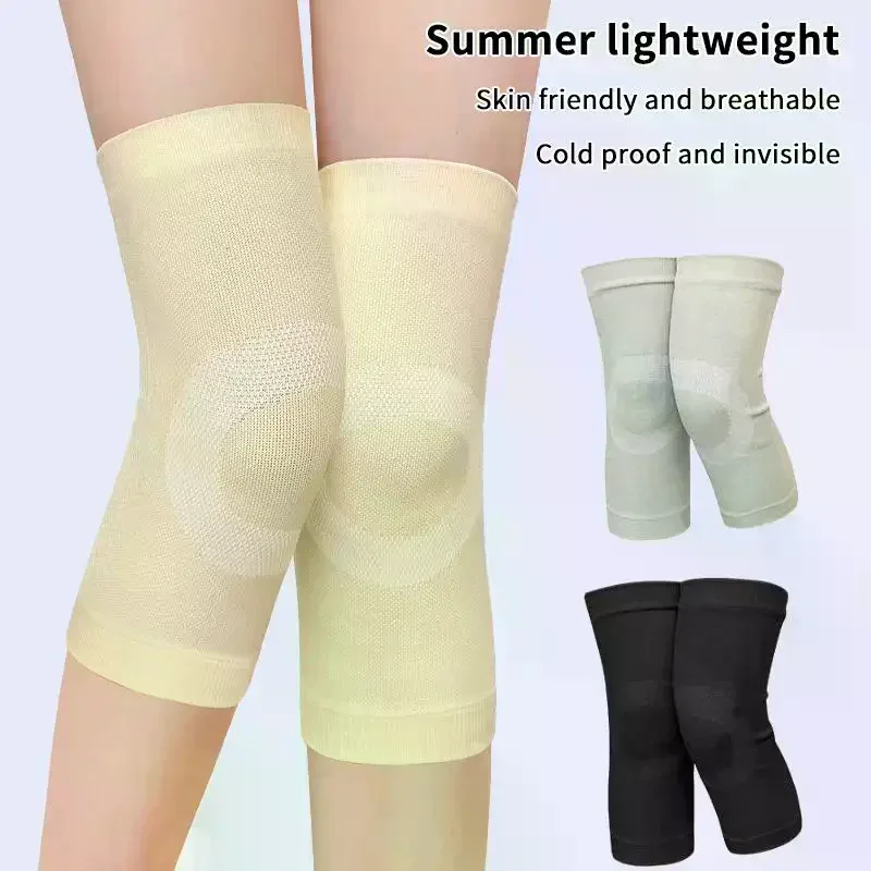 1 Pair Summer Ultra Thin Knee Support Brace Sports Knee Pads Gym Running Knee Protector Meniscus Arthritis Injury Ease Knee Pain