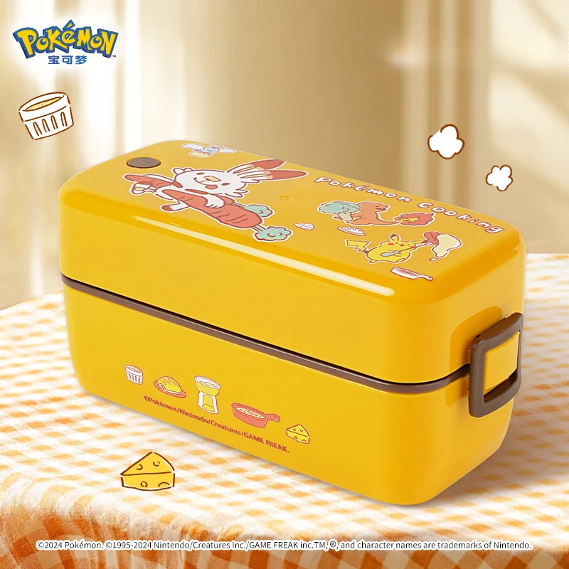 Pokemon Gathering Eater Series Japanese Lunch Box Anime Pikachu Picnic Fresh Fruit Box Children's Toy Lunch Box Christmas Gift